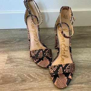 Sam Edelman Faux Snake Skin heels